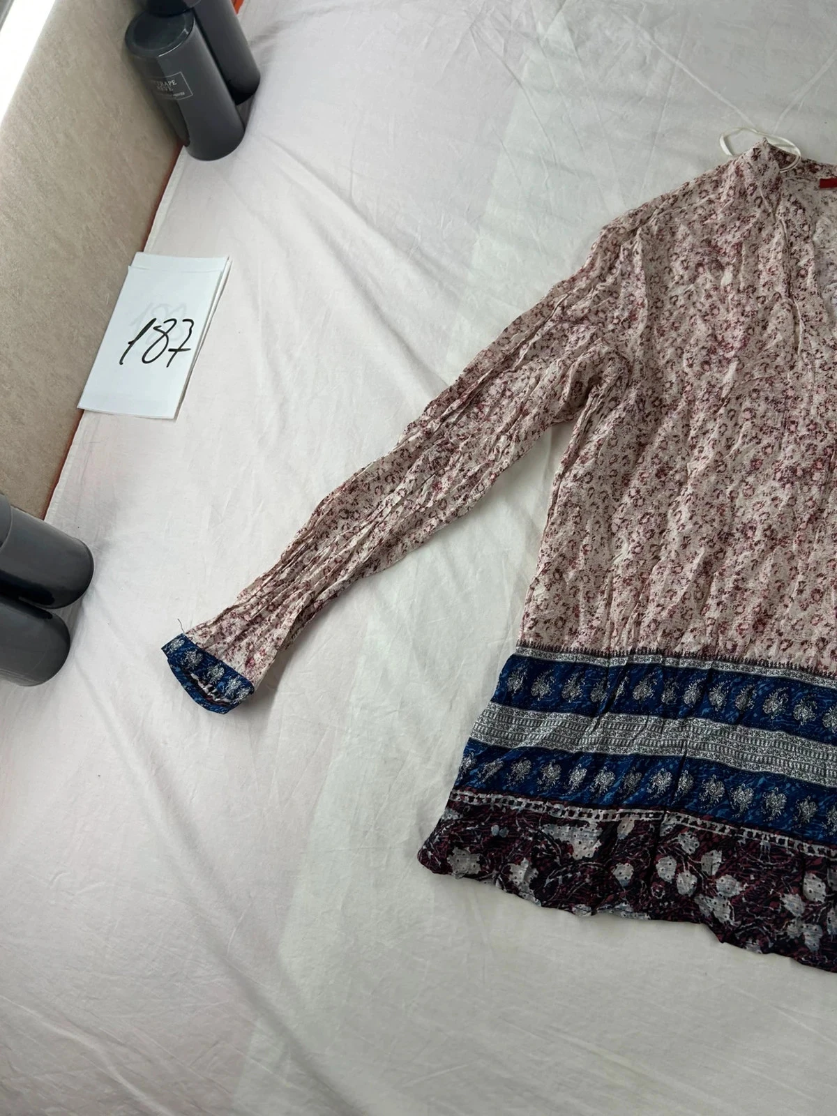 Lange mouw blouse edc vintage met veelkleurige patronen – photo 3